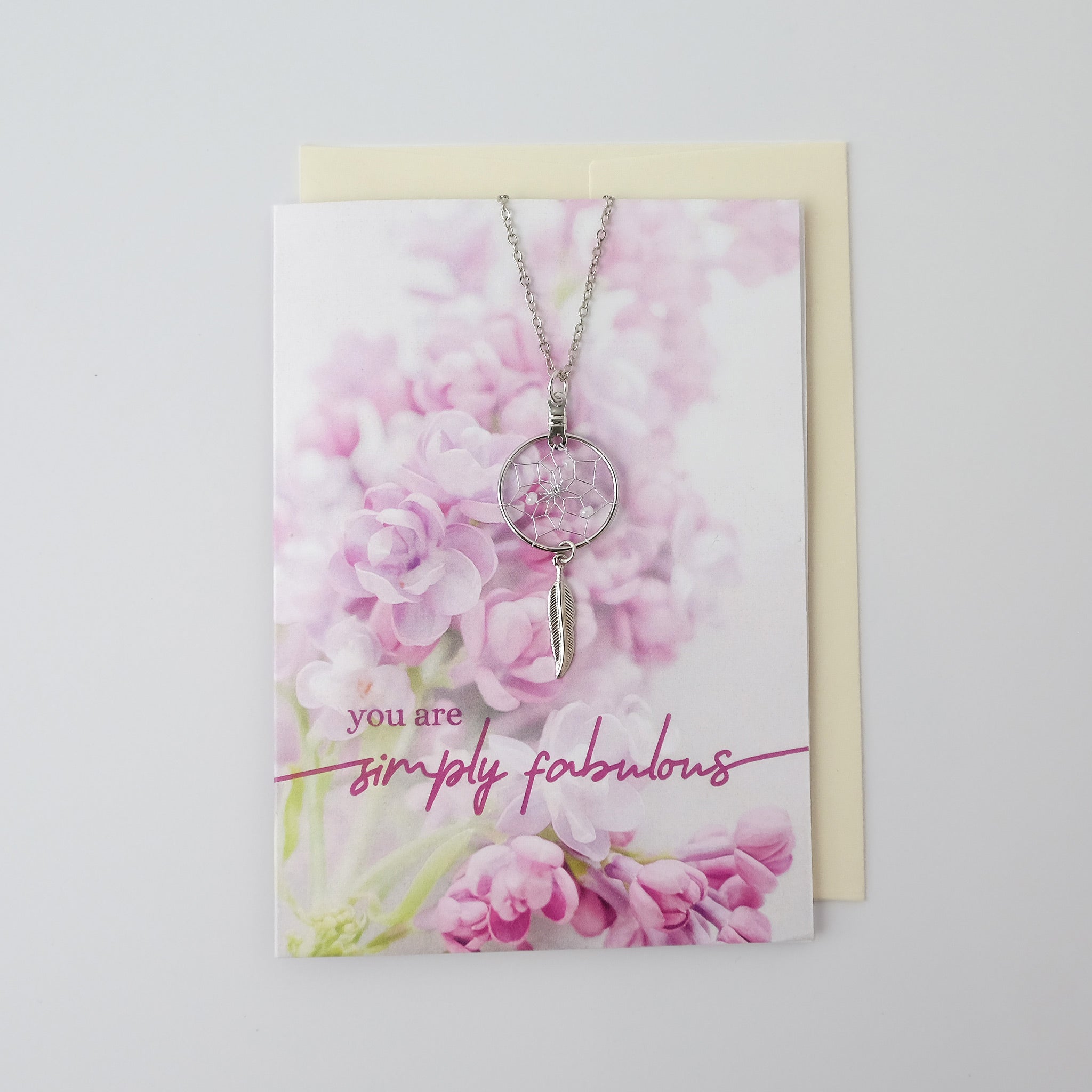 "Simply Fabulous" Dream Catcher Necklace Greeting Card
